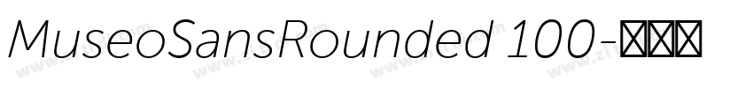 MuseoSansRounded 100字体转换